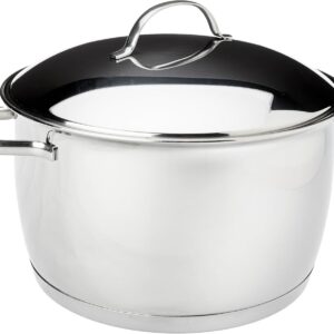 Caçarola Funda 5,7 l Tramontina Allegra em Aço Inox com Fundo Triplo 24CM