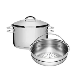 Caçarola Inox Linha Solar 20cm + cozi-vapore. Tramontina
