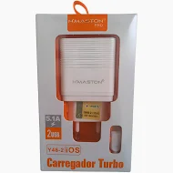 Carregador Turbo 5.1A 2 USB Tipo C