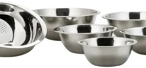 Conjunto de Tigelas 5 Peças Inox + Escorredor de Arroz - La Cuisine