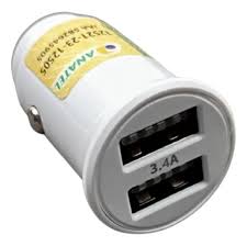 Fonte de carregador veicular  3.4A 2 usb