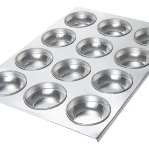 Forma 12 cavidades em flandres para pão de queijo