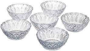 Jogo 6 taças de vidro para sobremesa premium 350 ML