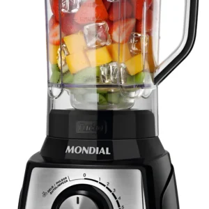 Liquidificador Mondial Turbo L-1200 BI com Filtro 12 Velocidades 1200W Inox Preto