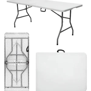 Mesa Dobrável Portátil Vira Maleta 180cm