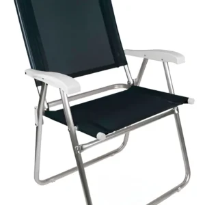 Cadeira  Master Plus  Alumínio Preta MOR