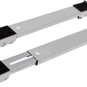 Par Suporte Base Rodinha Carrinho Ajustável Móvel Universal