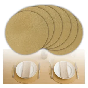 Sousplat redondo dourado