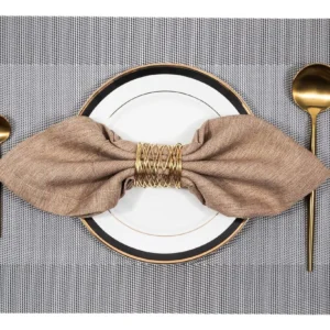 Sousplat retangular prata