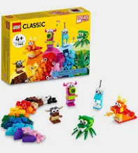 11017 LEGO® Classic Monstros Criativos; Kit de Construção com 5 Brinquedos para Crianças (140 peças)