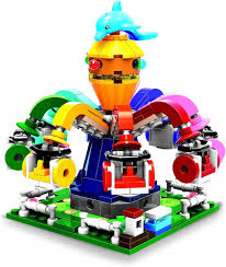 Blocos De Montar - Parque De Diversões - 350 Peças - Tudo