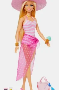 Boneca Barbie Filme Dia de Praia e Acessórios HPL73 Mattel