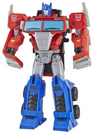 Boneco transformers Hasbro azul e vermelho