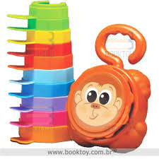 Brinquedo Educativo Empilha Baby Macaco