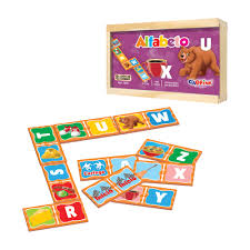 Dominó Alfabetização em Madeira 28 Peças