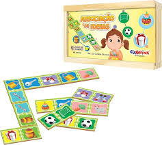 Dominó Associação de Ideias 28 Peças em Madeira Ciabrink