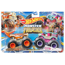 Hot Wheels Monster Trucks Carbonator Vs 1 Bad Scoop, Demolition Double