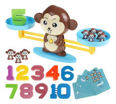 Jogo Baby Pesa o Peso Macaquinhos Balança Aprenda a Contar