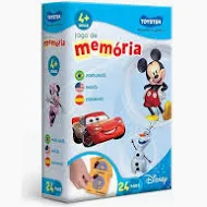 Jogo de Memória Disney - Trilíngue (Português, Inglês e Espanhol)