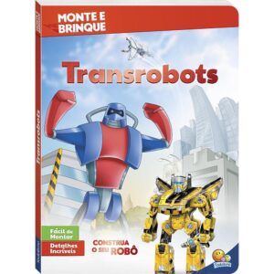 Livro Monte E Brinque Transrobots - Quebra-Cabeça 3d Robô