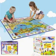 Livro + Tapete Bíblico: Procure e Ache