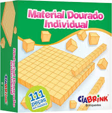 Material Dourado Individual 111 Peças em Madeira Ciabrink