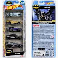 Pacote 5 Carrinhos Hot Wheels Batman Dc Jbj76 – Mattel