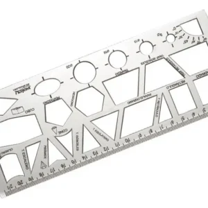 Régua Plástica geométrica