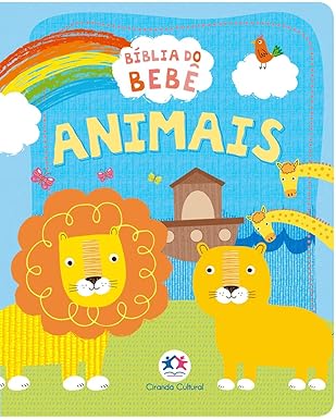 Bíblia Do Bebe Animais Folha Dura Rígida Capa Grossa - Com Espaço Para