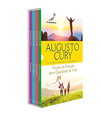 Box Com 4 Livros Augusto Cury Gestão Da Emoção Para Qualidade De Vida