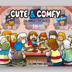 Cute & Comfy Super Special Edição 14 - Livro de Colorir Adulto - Colorindo com Deus - Capa Holográfica