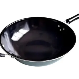 Panela Wok Antiaderente Fratelli Inox Profissional Preta 34cm