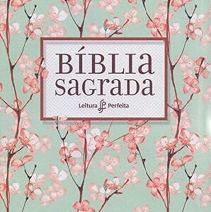 bíblia nvi, flexível, tecido, cerejeira, leitura perfeita