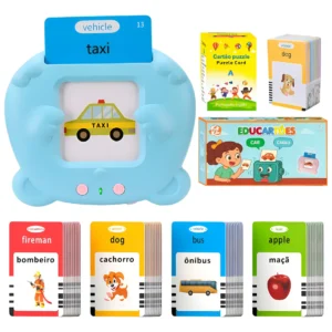 Brinquedo Sensorial Infantil Jogo C/ Som E Cartão Educativo azul