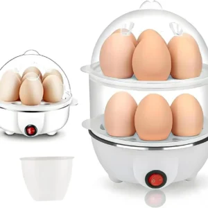 Cozedor Elétrico Ovos, legumes 2 Andares Até 14 Ovos