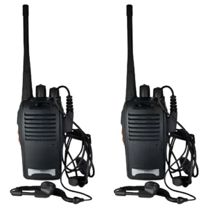 Kit 2 Rádio Comunicador Walk Baofeng 777s Alcance 9km Bandas de frequência UHF Cor Preto