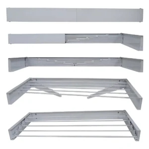 Varal Mágico 7 Varetas 120cm Alumínio - Dobrável