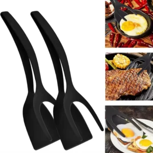 Espátula De Virar Ovo Para Cozinha Em Formato De Pinça