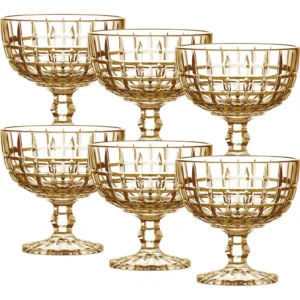 Jogo 6 Taças Vidro 240ml âmbar