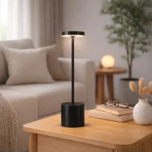 Luminária Led Recarregável Sem Fio Abajur De Mesa