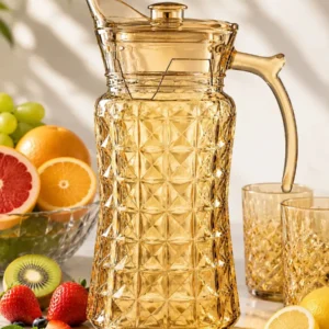 Jarra Diamante 1,8l Vidro âmbar