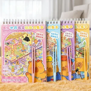 Caderno Adesivos Capivara 3d Cenários Pinça