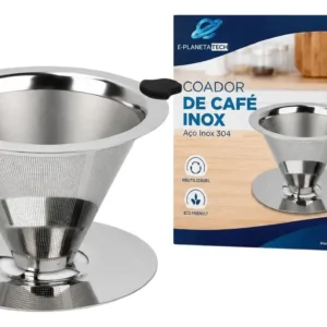 Filtro Coador Permanente de Café Reutilizável em Aço Inoxidável Nº 103