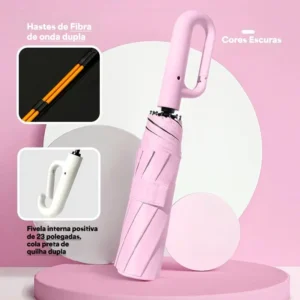 Guarda Chuva Grande Automático Reforçado rosa