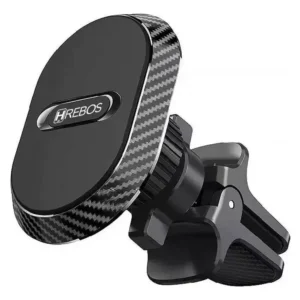 Suporte Veicular Magnético Para Celular Hrebos Com Clipe de Saída de Ar